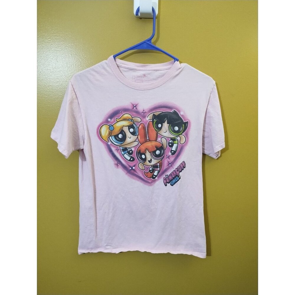 Cartoon Network "Powerpuff Girls" Short Sleeve Cotton Graphic T Shirt S Kidcore